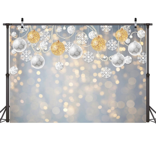 2.1m X 1.5m Christmas Ball Snowflake Party Decorative Photography Background -  by buy2fix | Online Shopping UK | buy2fix