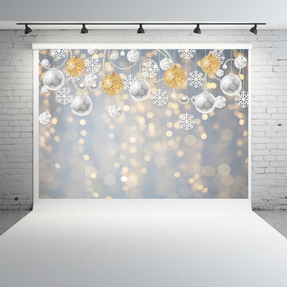 2.1m X 1.5m Christmas Ball Snowflake Party Decorative Photography Background -  by buy2fix | Online Shopping UK | buy2fix