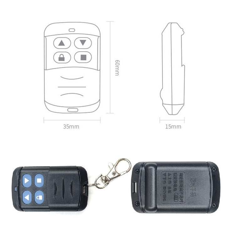 2 PCS Electric Roller Shutter Waterproof Copy Universal Remote Controller Garage Door Remote Control Key(310MHz) - Universal by buy2fix | Online Shopping UK | buy2fix