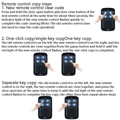 2 PCS Electric Roller Shutter Waterproof Copy Universal Remote Controller Garage Door Remote Control Key(418MHz) - Universal by buy2fix | Online Shopping UK | buy2fix
