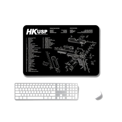 2 PCS Heat Transfer Non-Slip Single-Sided Office Gaming Mouse Pad 3mm(HK-USP10) by buy2fix