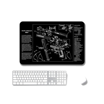 2 PCS Heat Transfer Non-Slip Single-Sided Office Gaming Mouse Pad 3mm(SPS-SmithWessomM&P) by buy2fix