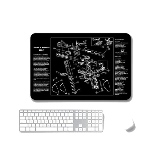 2 PCS Heat Transfer Non-Slip Single-Sided Office Gaming Mouse Pad 3mm(SPS-SmithWessomM&P) by buy2fix