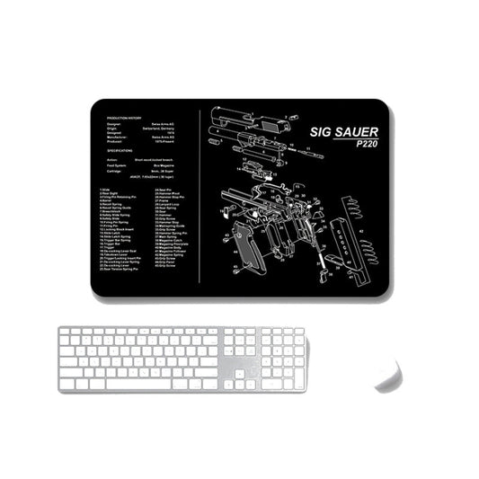 2 PCS Heat Transfer Non-Slip Single-Sided Office Gaming Mouse Pad 5mm(SPS-SigP220) by buy2fix