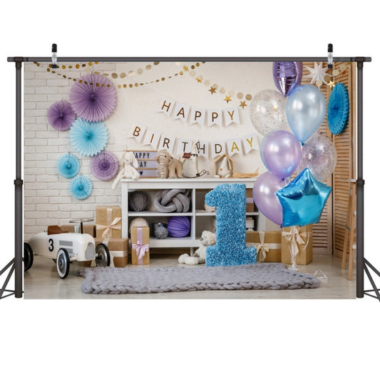 2.1m X 1.5m One Year Old Birthday Photography Background Party Decoration Hanging Cloth(523) - Birthday Party by buy2fix | Online Shopping UK | buy2fix