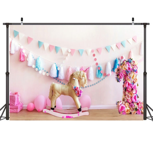 2.1m X 1.5m One Year Old Birthday Photography Background Party Decoration Hanging Cloth(574) - Birthday Party by buy2fix | Online Shopping UK | buy2fix
