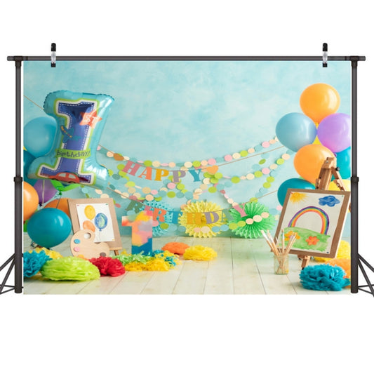 2.1m X 1.5m One Year Old Birthday Photography Background Party Decoration Hanging Cloth(583) - Birthday Party by buy2fix | Online Shopping UK | buy2fix