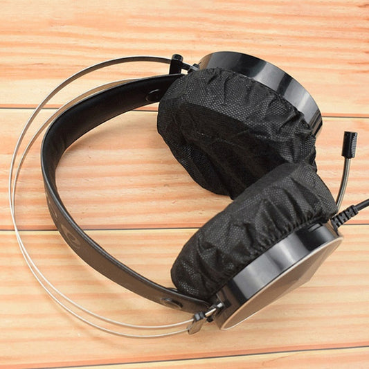 50 Pairs Earphone Disposable Dust Cover Game Headset Non-Woven Protective Cover(50 Pairs of Independent (Black)) - Earmuff & Pad by buy2fix | Online Shopping UK | buy2fix