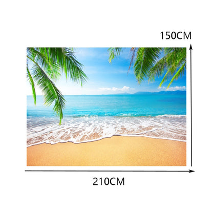 2.1m X 1.5m Coconut Tree Sea View Photography Cloth - Other by buy2fix | Online Shopping UK | buy2fix
