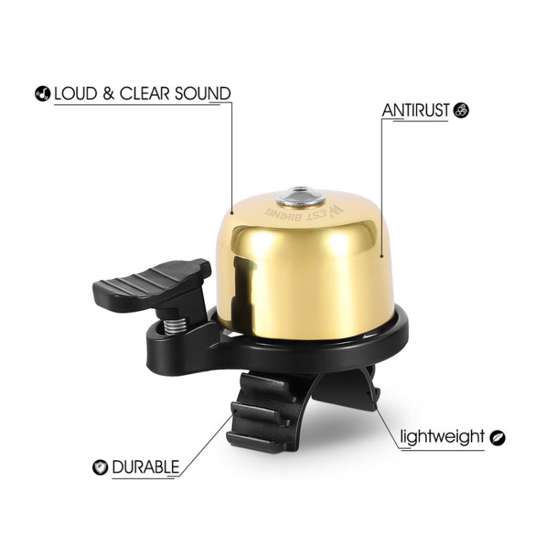 WEST BIKING YP0706048 Bicycle Copper Bell Mountain Bike Mini Bell(Black) by WEST BIKING