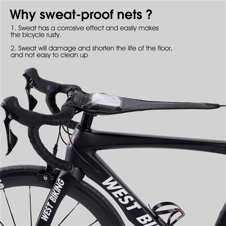 WEST BIKING YP0719251 Bicycle Mobile Phone Bag Road Vehicles Anti-Sweat Net(Black) by WEST BIKING