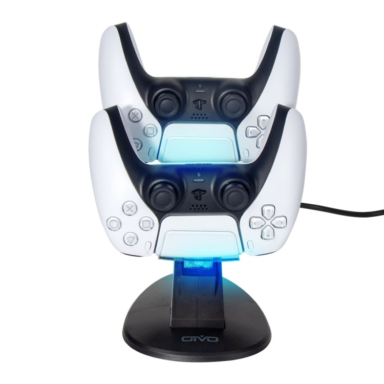 OIVO IV-P5234 Gamepad Aircraft Two-Seater Charger For PS5(Black) - Charger & Power by OIVO | Online Shopping UK | buy2fix