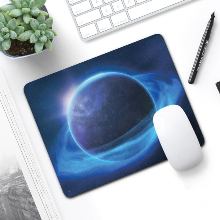 6 PCS Non-Slip Mouse Pad Thick Rubber Mouse Pad, Size: 21 X 26cm(Blue Planet) by buy2fix