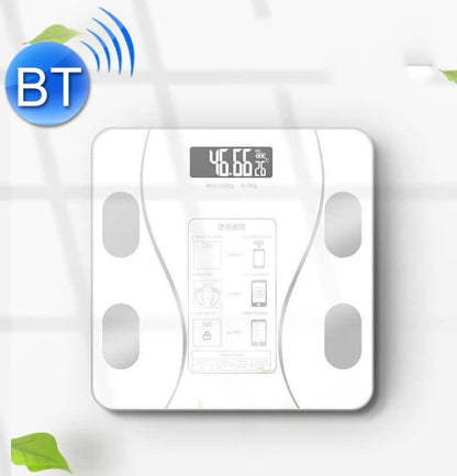 Smart Bluetooth Weight Scale Home Body Fat Measurement Health Scale Battery Model(Curve White) by buy2fix
