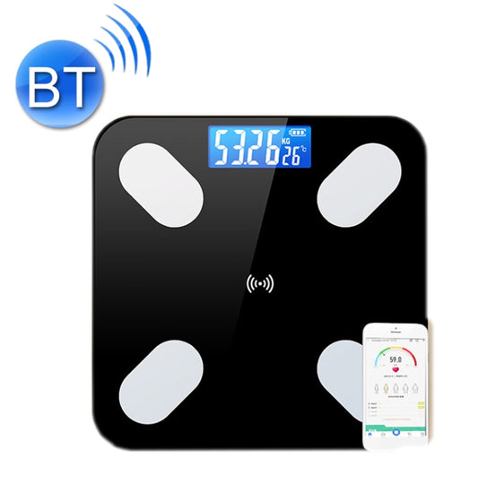 Smart Bluetooth Weight Scale Home Body Fat Measurement Health Scale Battery Model(Black True Class) by buy2fix