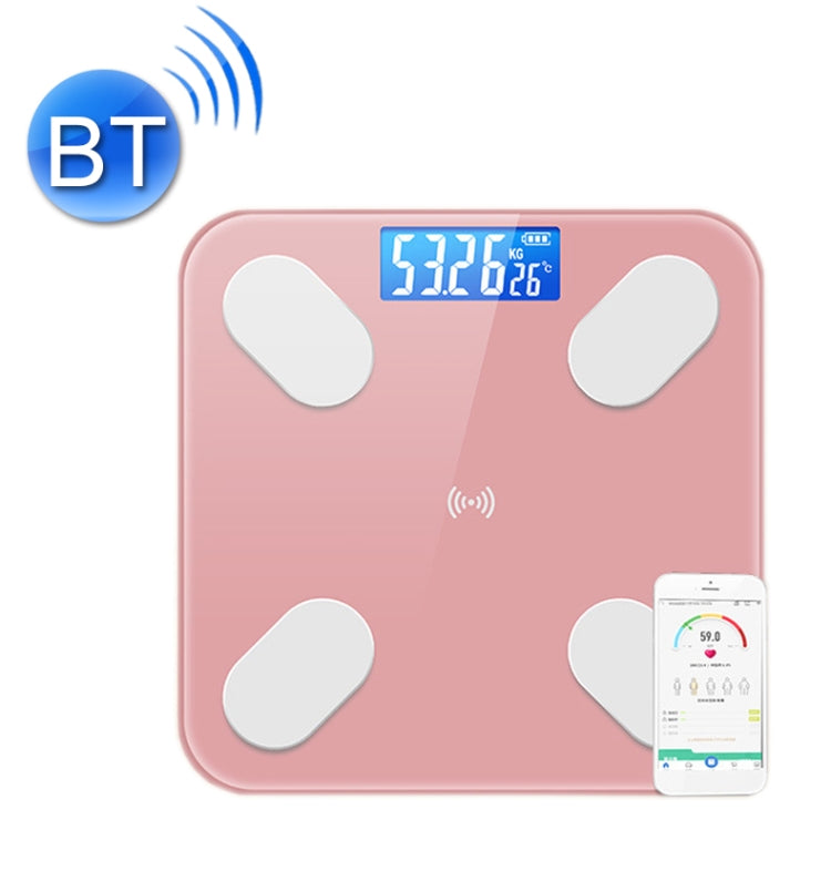 Smart Bluetooth Weight Scale Home Body Fat Measurement Health Scale Battery Model(Rose Gold True Class) by buy2fix