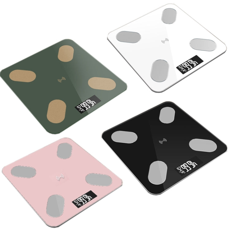 Smart Bluetooth Weight Scale Home Body Fat Measurement Health Scale Solar + Charge Model(Rose Gold Silk Screen Film) by buy2fix