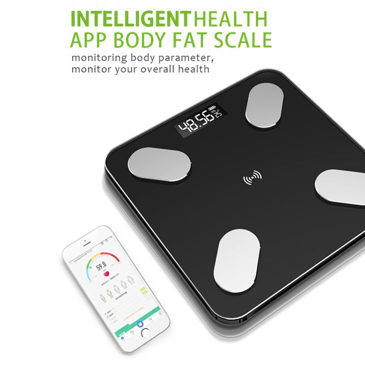 Smart Bluetooth Weight Scale Home Body Fat Measurement Health Scale Solar + Charge Model(Emerald Gold True Class) by buy2fix