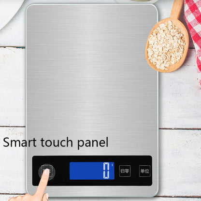 A10-1 Portable USB Kitchen Scale Household Food Baking Tea Quasi-Gram Weight Bench Scale, Specification: 5kg / 1g(White) - Kitchen Scales by buy2fix | Online Shopping UK | buy2fix