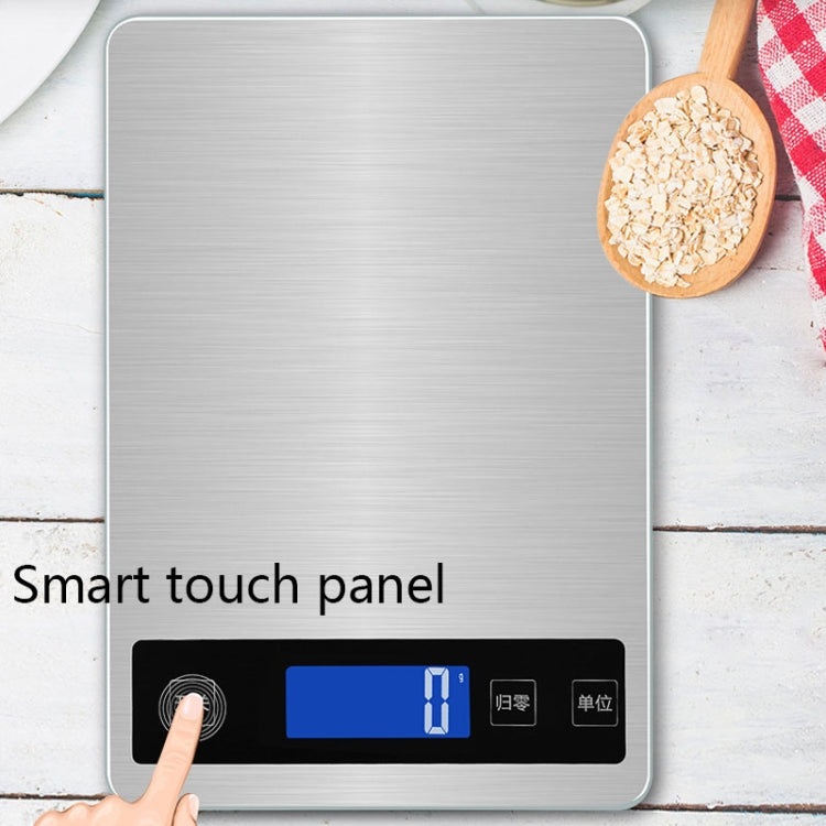 A10-1 Portable USB Kitchen Scale Household Food Baking Tea Quasi-Gram Weight Bench Scale, Specification: 10kg / 1g(White) by buy2fix