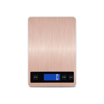 A10-1 Portable USB Kitchen Scale Household Food Baking Tea Quasi-Gram Weight Bench Scale, Specification: 10kg / 1g(Rose Gold) by buy2fix
