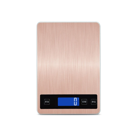 A10-1 Portable USB Kitchen Scale Household Food Baking Tea Quasi-Gram Weight Bench Scale, Specification: 15kg / 1g(Rose Gold) by buy2fix