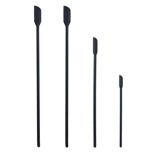 4 in 1 Silicone Mini-Pointed Scraper Lengthening Cosmetic Bottle Scraper Jam Spatula Set(Black) - Gadgets by buy2fix | Online Shopping UK | buy2fix