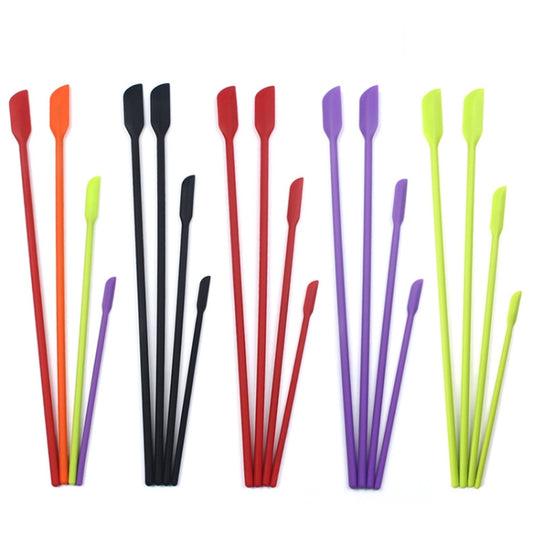 4 in 1 Silicone Mini-Pointed Scraper Lengthening Cosmetic Bottle Scraper Jam Spatula Set(Black) - Gadgets by buy2fix | Online Shopping UK | buy2fix