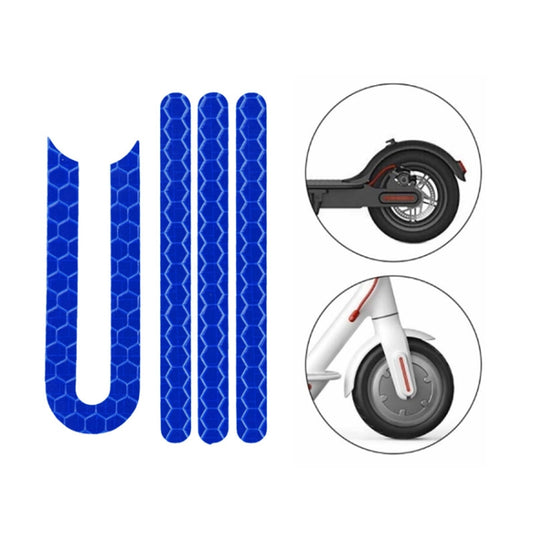 Scooter Stickers Reflective Cursor Scooter Mudguard Reflective Sticker For Xiaomi Mijia M365 / M365 Pro (Blue) - Accessories & Parts by buy2fix | Online Shopping UK | buy2fix