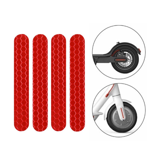 Scooter Stickers Reflective Cursor Scooter Mudguard Reflective Sticker For Ninebot Max G30 (Red) - Accessories & Parts by buy2fix | Online Shopping UK | buy2fix