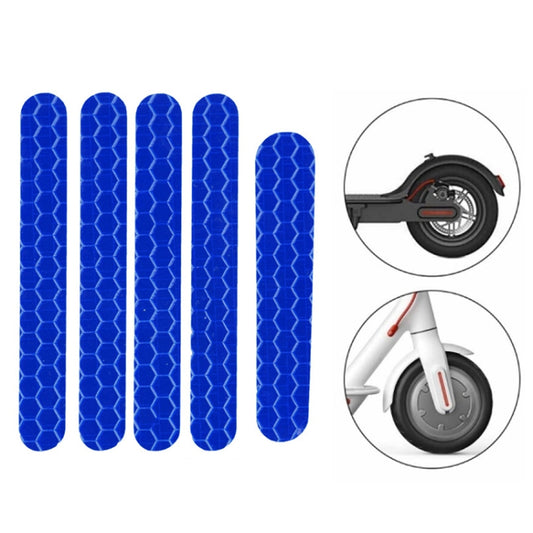 Scooter Stickers Reflective Cursor Scooter Mudguard Reflective Sticker For Ninebot ES1 (Blue) - Accessories & Parts by buy2fix | Online Shopping UK | buy2fix