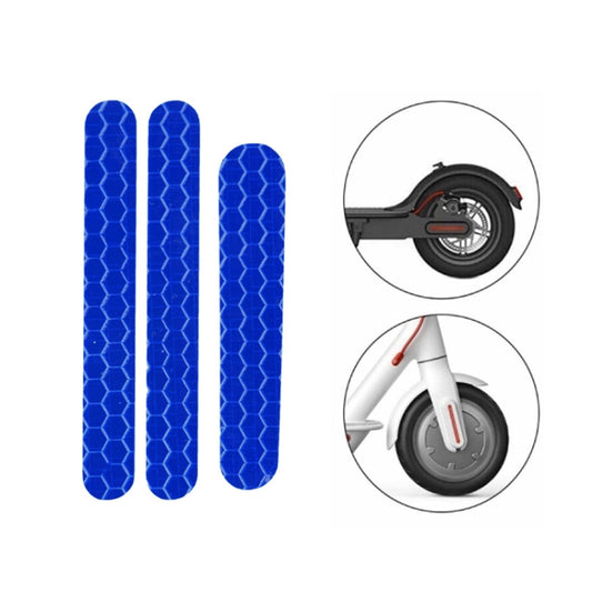 Scooter Stickers Reflective Cursor Scooter Mudguard Reflective Sticker For Ninebot ES2 (Blue) - Accessories & Parts by buy2fix | Online Shopping UK | buy2fix
