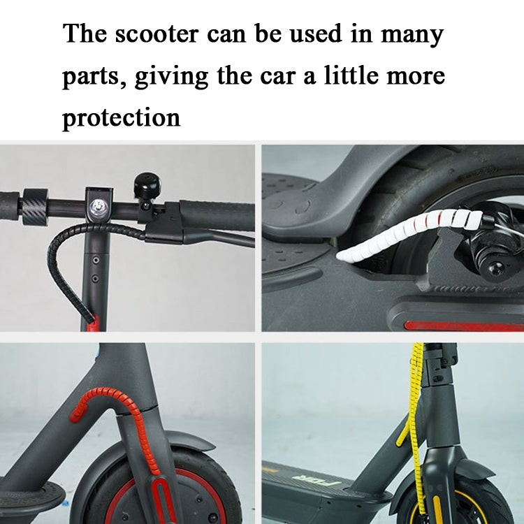4 PCS Scooter Harness Line Pipe Change Line Pipe Winding Pipe Fittings For Xiaomi Mijia M365,Cable Length: 1m(Yellow) - Accessories & Parts by buy2fix | Online Shopping UK | buy2fix