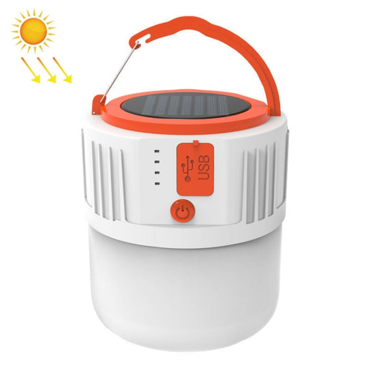 Solar LED Bulb Light Household Emergency Light Mobile Night Market Lamp, Style: V65 8W  24 LED 2 Battery