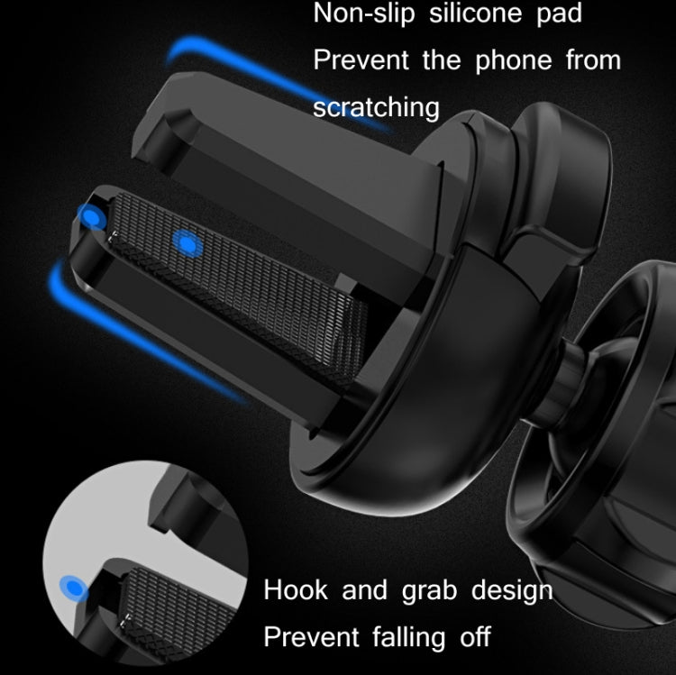 Multifunctional Mobile Phone Holder With Car Air Outlet Car Navigation Support Frame(Space Silver) by buy2fix