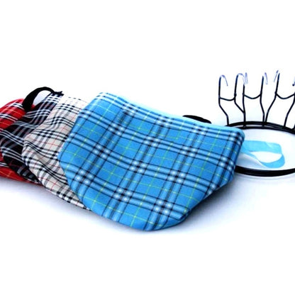 Bicycle Basket Cloth Hanging Basket Folding Bicycle Basket(Blue Square) by buy2fix