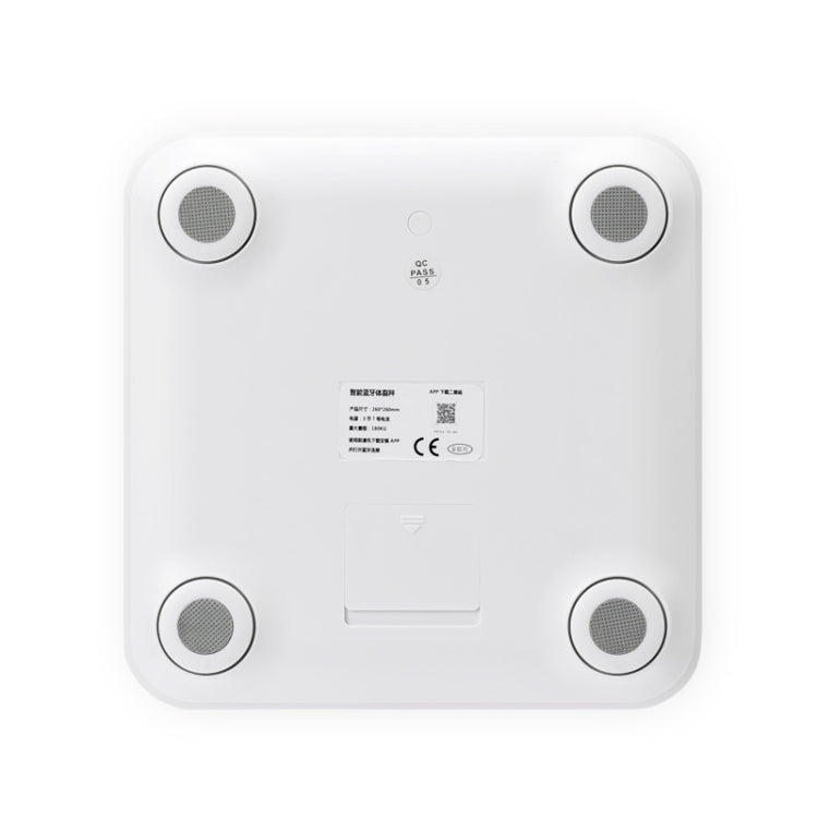 8066 Smart Body Fat Electronic Scale Home Bluetooth Weight Scale, Colour: Battery Style(White) by buy2fix