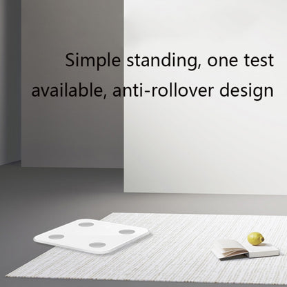 8066 Smart Body Fat Electronic Scale Home Bluetooth Weight Scale, Colour: Battery Style(White) by buy2fix