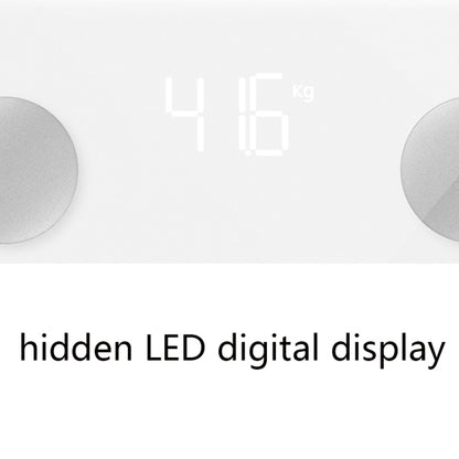 8066 Smart Body Fat Electronic Scale Home Bluetooth Weight Scale, Colour: Charging Style(White) by buy2fix