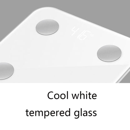 8066 Smart Body Fat Electronic Scale Home Bluetooth Weight Scale, Colour: Charging Style(White) by buy2fix