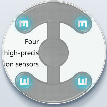 LCD Display Electronic Scale Household Weighing Health Scale Charging Model(Black) by buy2fix