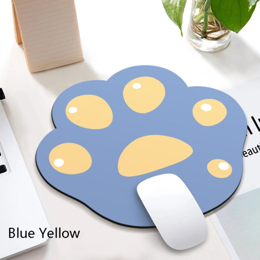 3 PCS XH12 Cats Claw Cute Cartoon Mouse Pad, Size: 280 x 250 x 3mm(Blue Yellow) by buy2fix