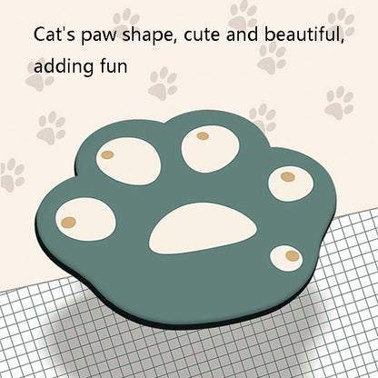 3 PCS XH12 Cats Claw Cute Cartoon Mouse Pad, Size: 280 x 250 x 3mm(Creamy-white) by buy2fix