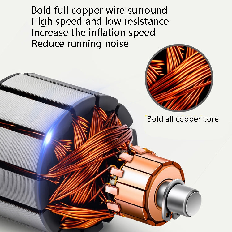 YR-106 12V Car Inflatable Pump Home Tire Portable Air Pump(Double Cylinder) by buy2fix