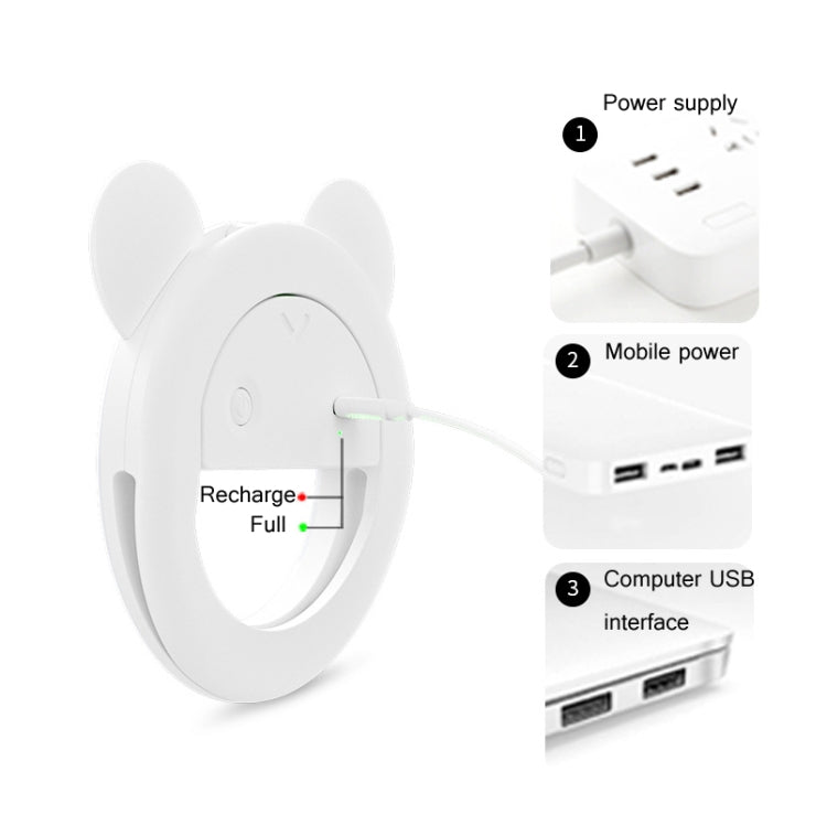 2 PCS XJ17 Large-Capacity Live Video Conference Fill Light Ring Light Mobile Phone Selfie LED Fill Light(Round) - Ring Light by buy2fix | Online Shopping UK | buy2fix