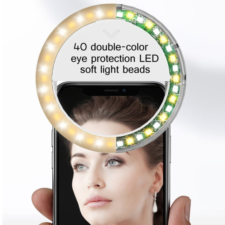 2 PCS XJ17 Large-Capacity Live Video Conference Fill Light Ring Light Mobile Phone Selfie LED Fill Light(Round) - Ring Light by buy2fix | Online Shopping UK | buy2fix