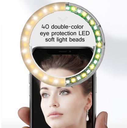 2 PCS XJ17 Large-Capacity Live Video Conference Fill Light Ring Light Mobile Phone Selfie LED Fill Light(Round) - Ring Light by buy2fix | Online Shopping UK | buy2fix