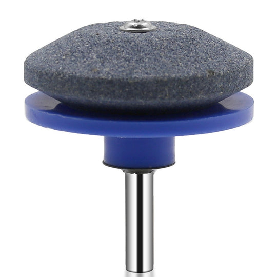 6 PCS Grinding Stone Industrial Electric Sharpener Mower Grinding Tool Wear Resistant Grinding Head, Specification: Plastic Blue