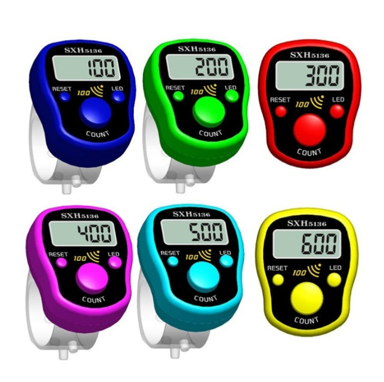 LED Luminous Electronic Counter with Sound Reminder Function After A Hundred, Random Colour Delivery - Pedometer by buy2fix | Online Shopping UK | buy2fix
