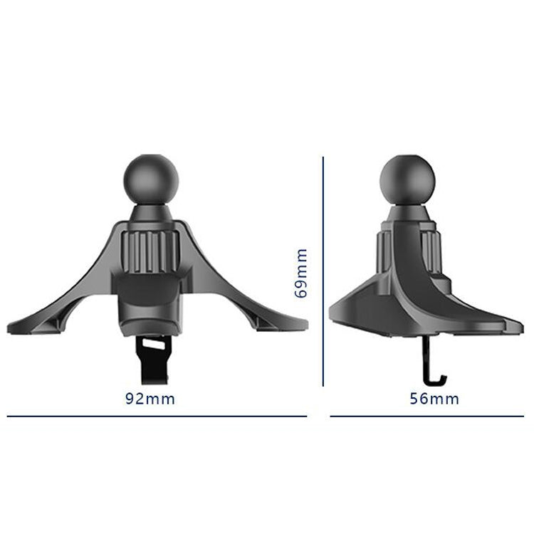 3 PCS A-004 Car Mobile Phone Bracket Air Outlet Hook Accessories(Black) by buy2fix